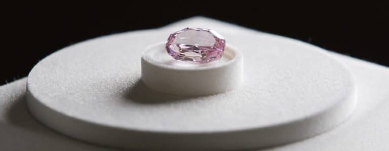 pink oval-cut stone, weighing 14.83 carats - largest pink diamond ever discovered in Russia