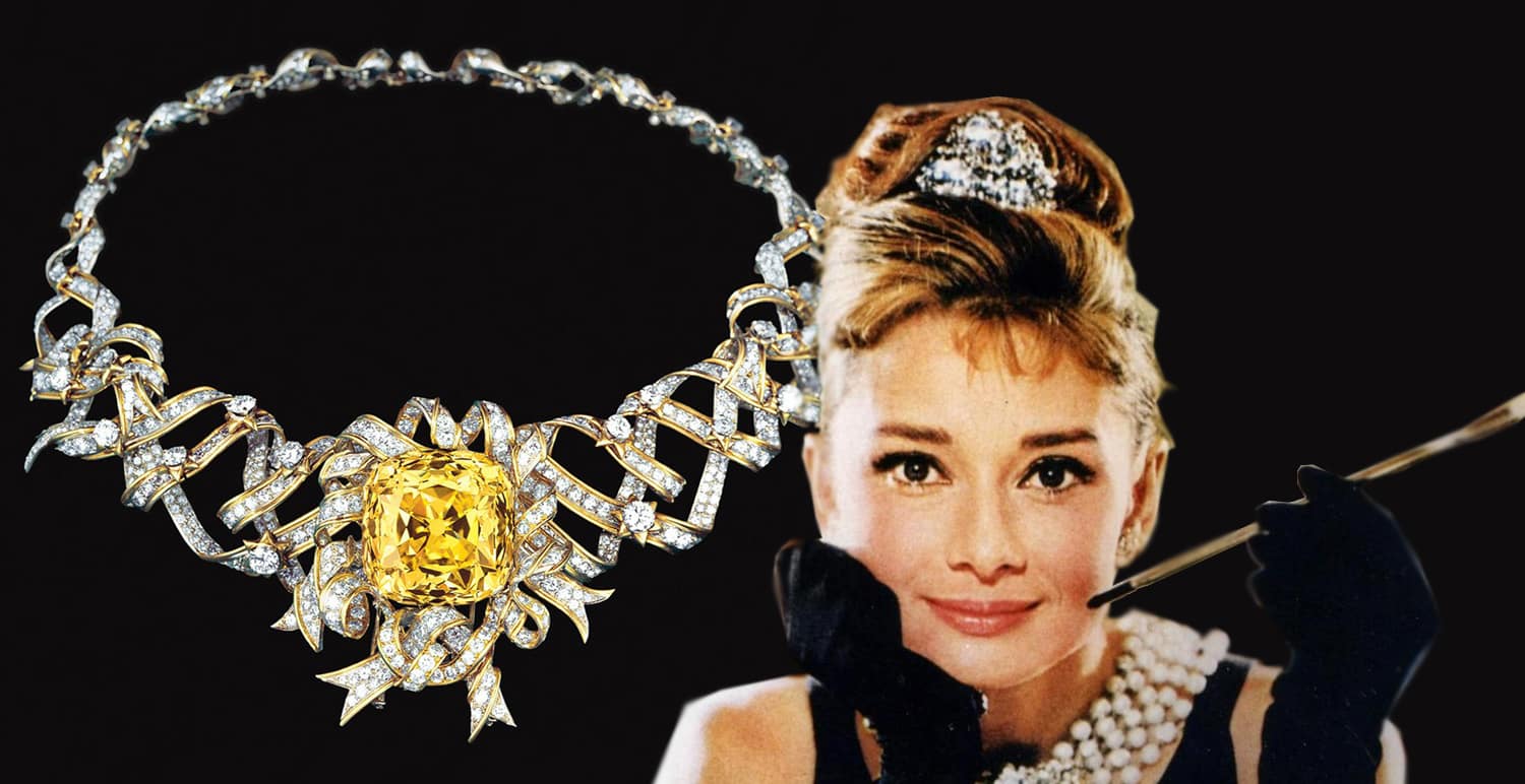 breakfast at tiffany's diamond necklace