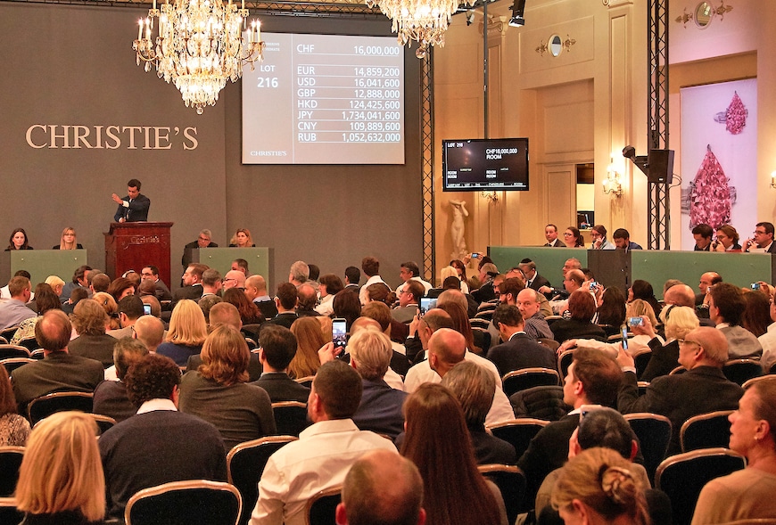 Christies Geneva salesroom
