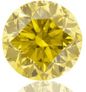 Fancy Yellow diamond with a bright, vivid color