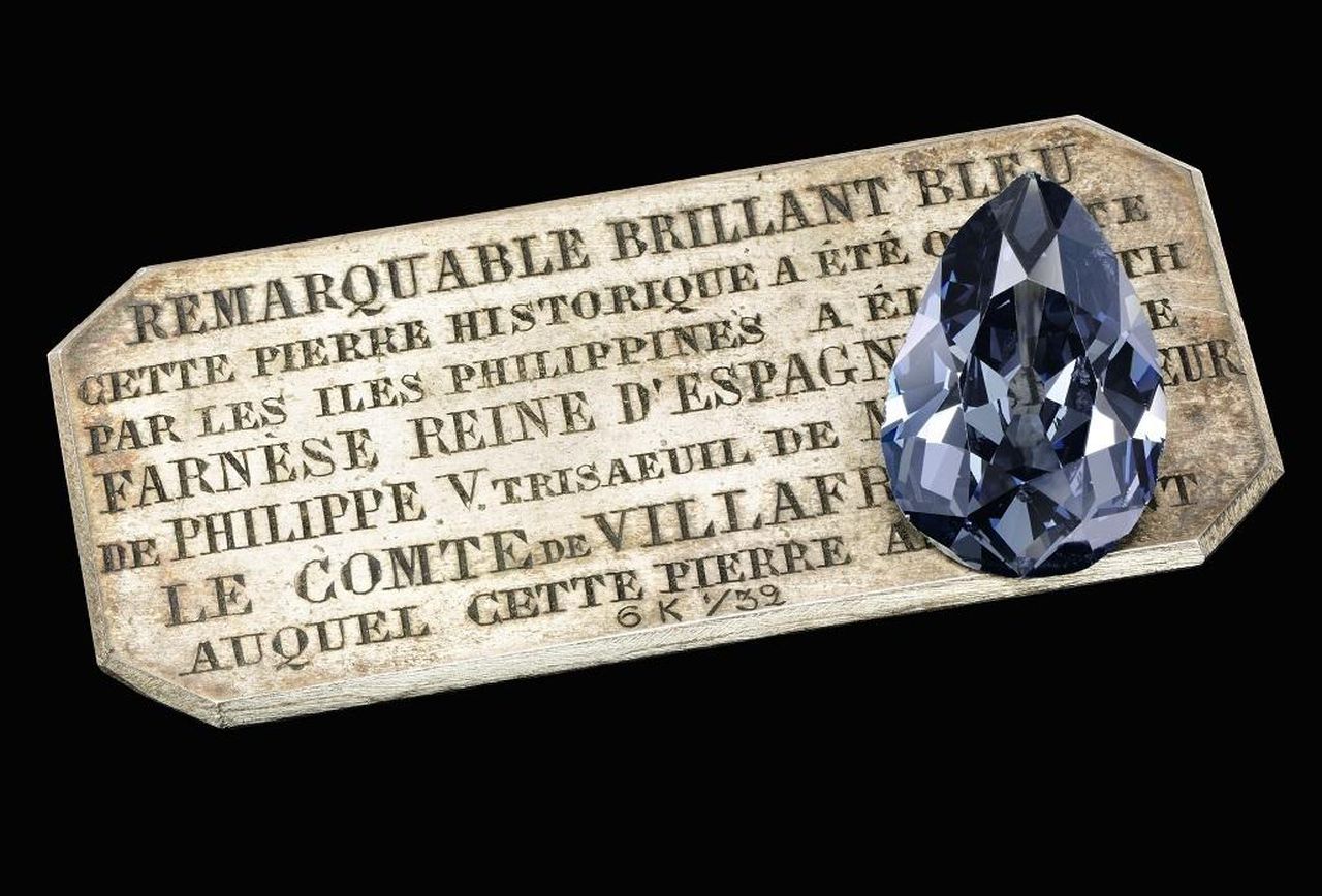 pear-shaped Farnese Blue Diamond