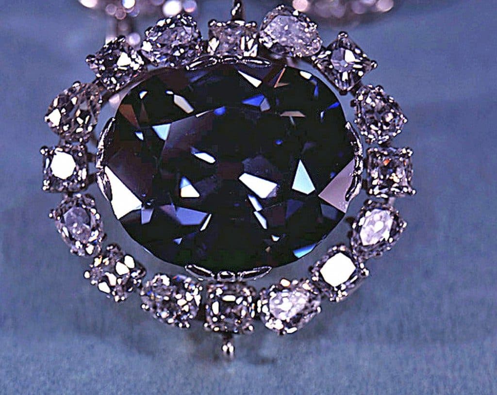 Famous Hope Diamond showcased in a detailed image