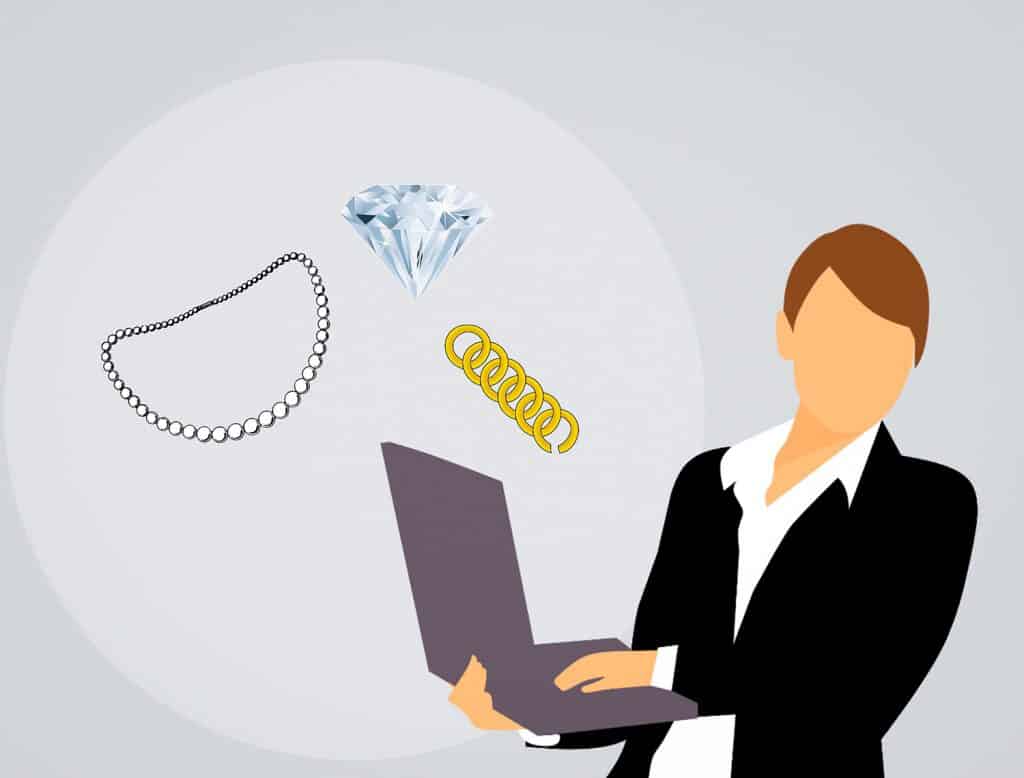 Online shopping for jewelry
