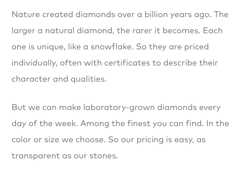 De Beers' foray into synthetic diamond jewelry seems a great deal