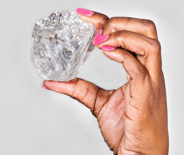 Two Large Rough Diamonds Found in Lesotho