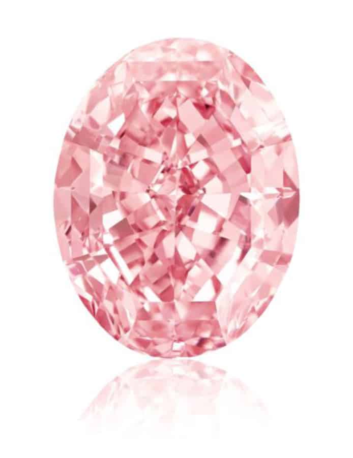 The 59.6-carat fancy color pink diamond