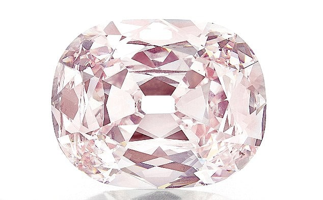 The famous fancy pink diamond - The 34.65-carat Princie Diamond