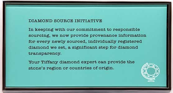 Tiffany diamond deals source initiative