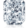 Example of a Radiant cut diamond to show the mm to carat section for this kind of cut.