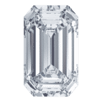 Emerald cut diamond