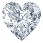 Example of a Heart cut diamond to show the mm to carat section for this kind of cut.