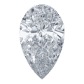 Example of a Pear cut diamond to show the carat to mm conversion section for this kind of cut.