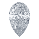 Example of a Pear cut diamond to show the carat to mm conversion section for this kind of cut.