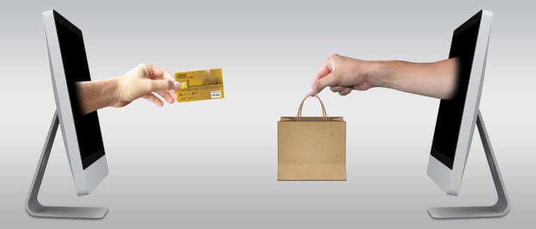 Illustration of online shopping