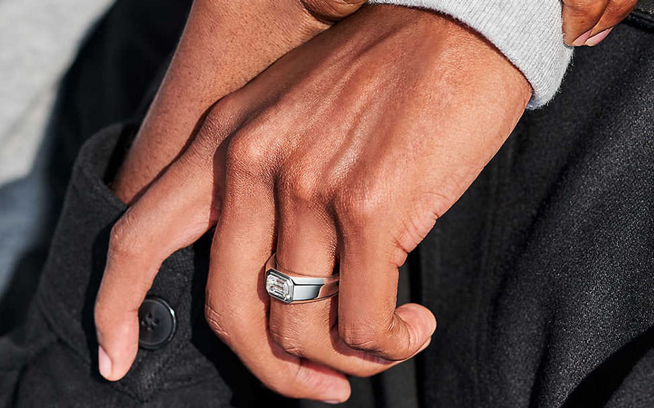 Men's Honeycomb Modern Wedding Ring | Berlinger Jewelry