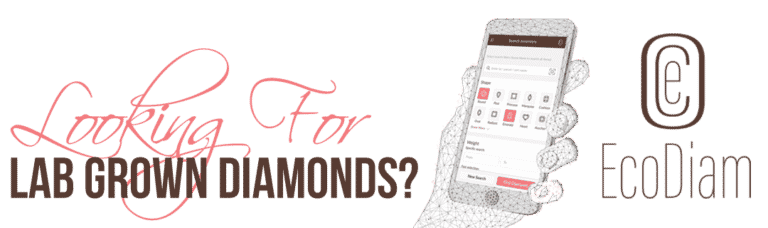 Lab-grown diamond advertisement - ECODIAM