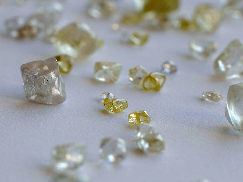 Diamonds from the mine