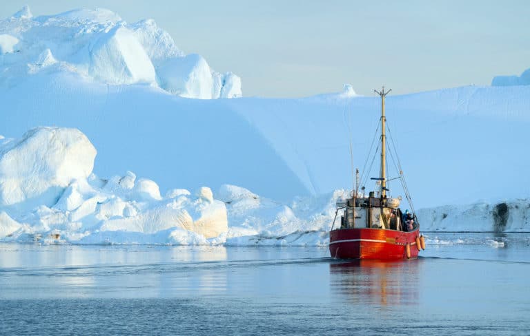 The De Beers survey off the coast of Greenland will help determine whether the seabed contains deposits of marine diamonds.