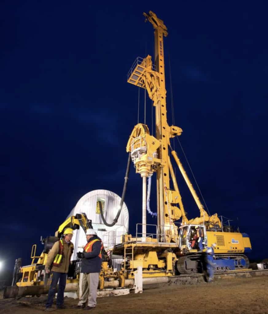 Prospecting for diamonds in in Saskatchewan, Canada