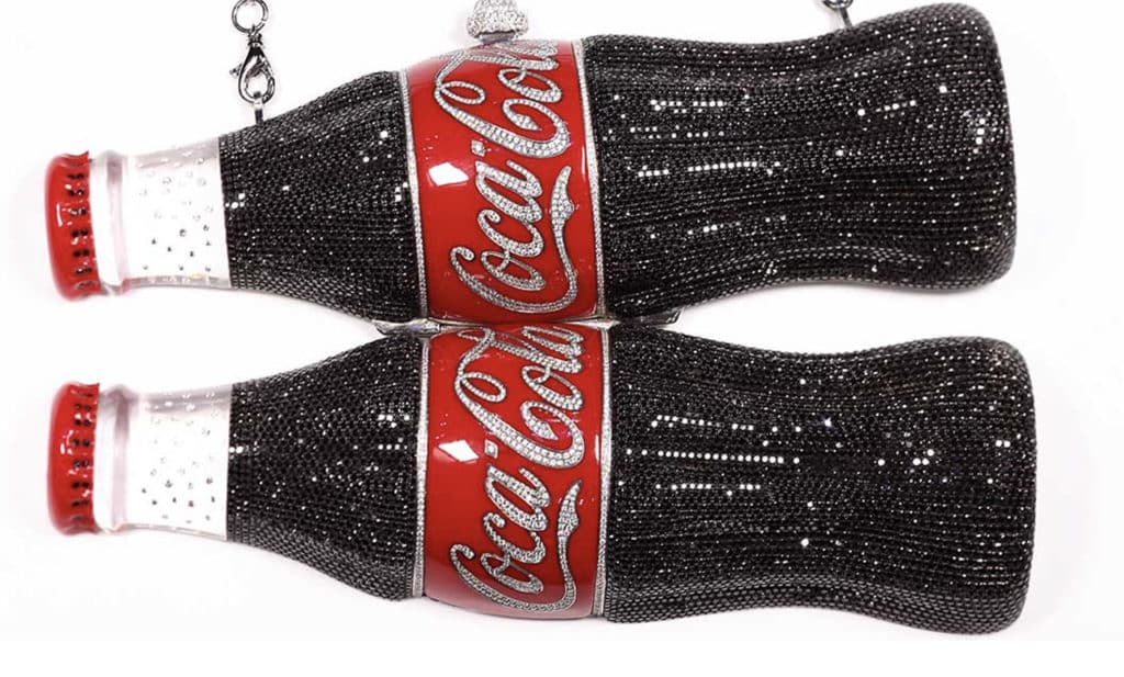 Coca-Cola-shaped hand bag