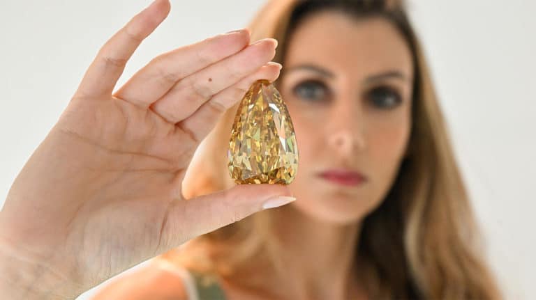 The 303.1-carat Golden Canary