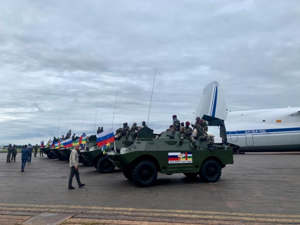 Russian BRDM-2 armored vehicles