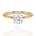 comfort fit ring solitaire