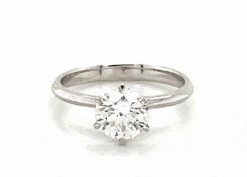 comfort fit ring solitaire ring