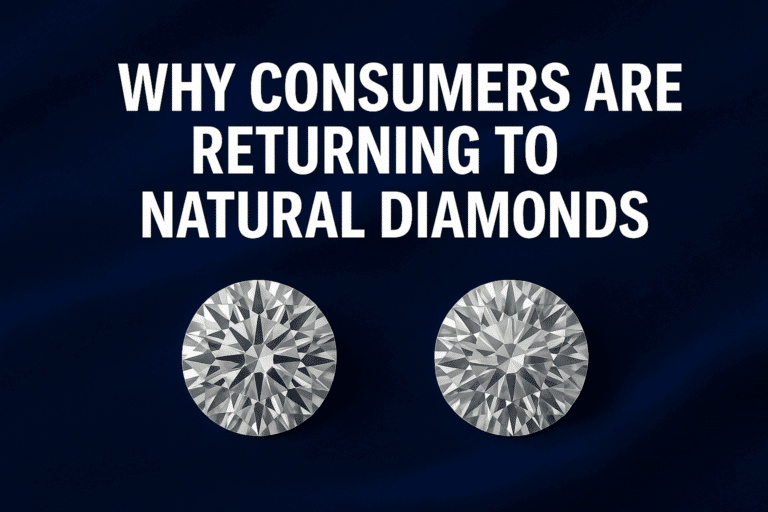 The sentence: “The Synthetic Diamond Bubble Has Burst, and 2 big round synthetic diamonds
